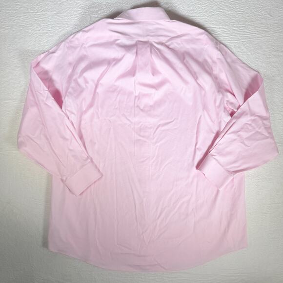 Jos A Bank Dress Shirt Mens 17.5 34 Travelers Traditional Fit Polish Jet-Setter - Picture 3 of 6